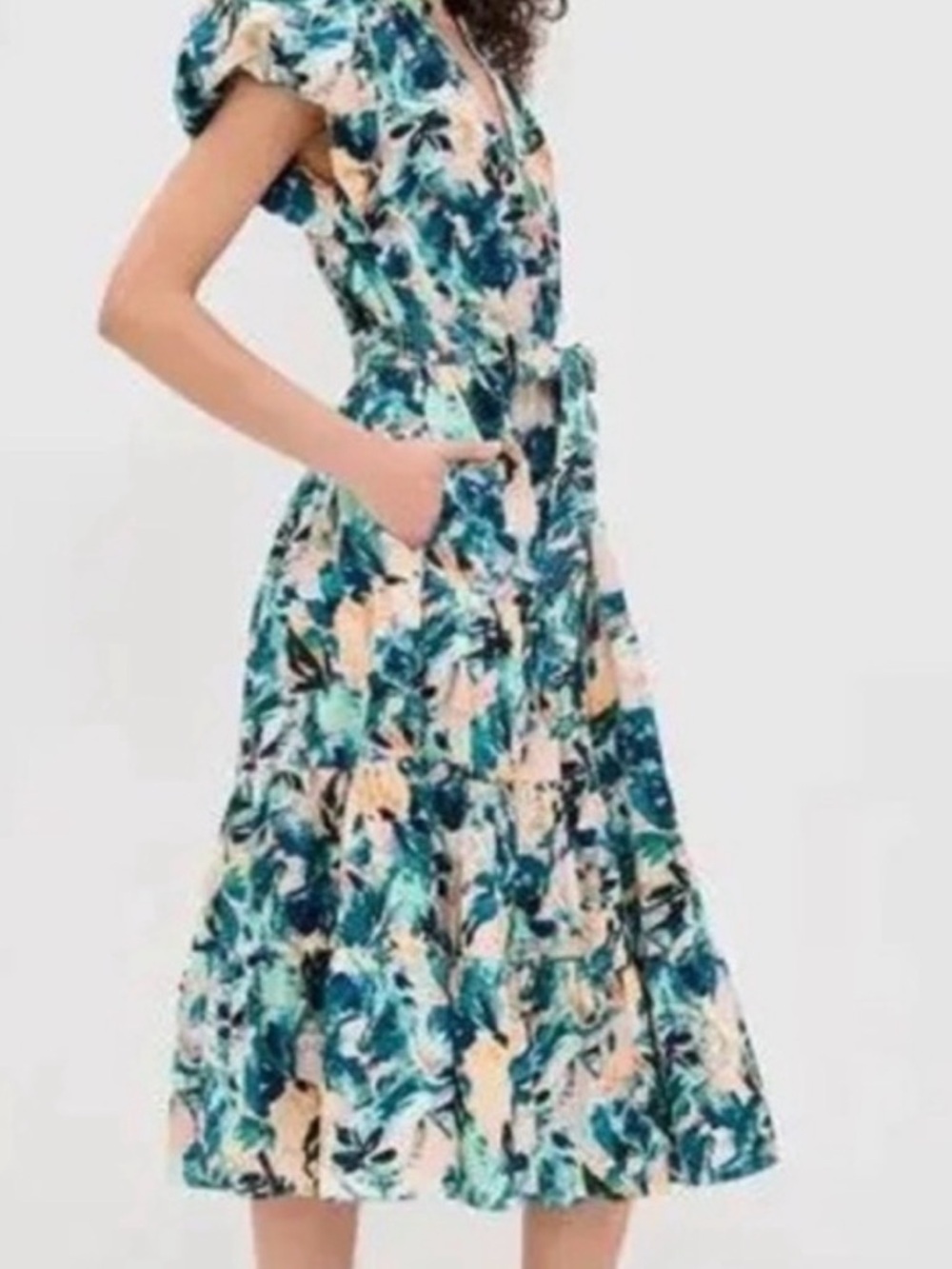 Ulla Johnson Floral Midi Ottilie Delphinium Dress, NWT, 2, $490 - Picture 4 of 4